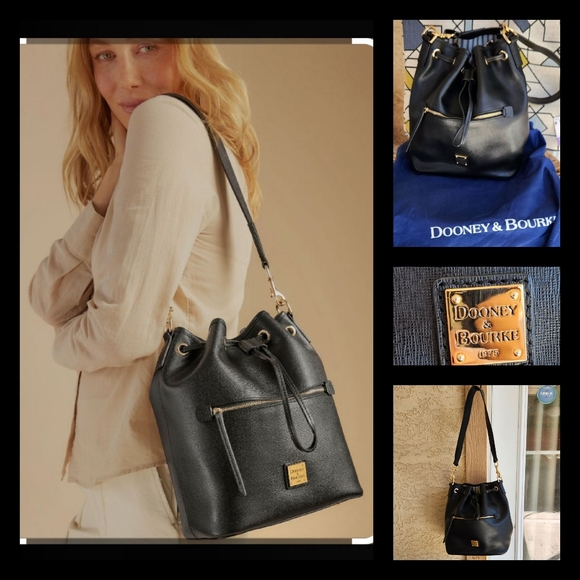 Dooney & Bourke Handbags - DOONEY AND BOURKE SAFFIANO BUCKET BAG